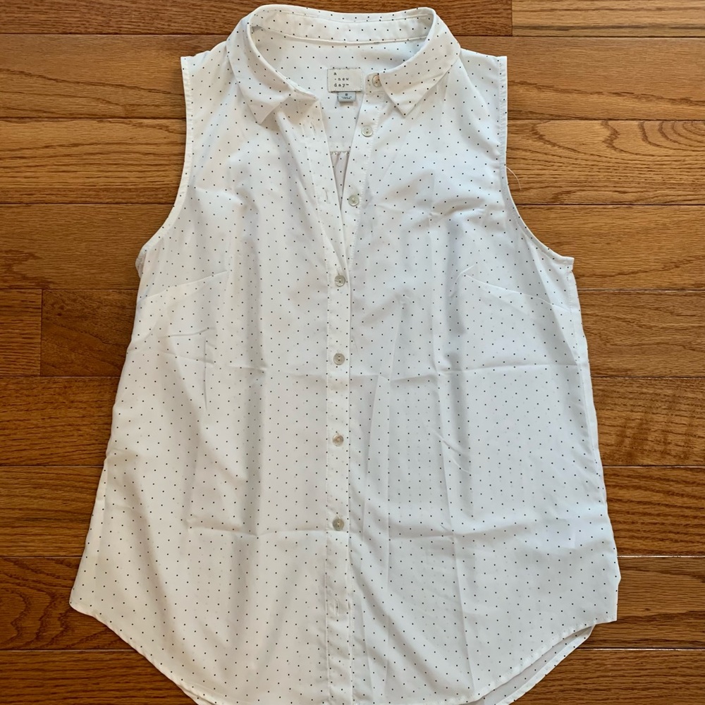 Polka Dot Button Tank